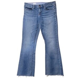 GAP 1969 Sexy Boot 31/12L Light Wash Womens Jeans Raw Hem 34x31